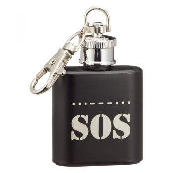 Mini Flachmann "SOS"